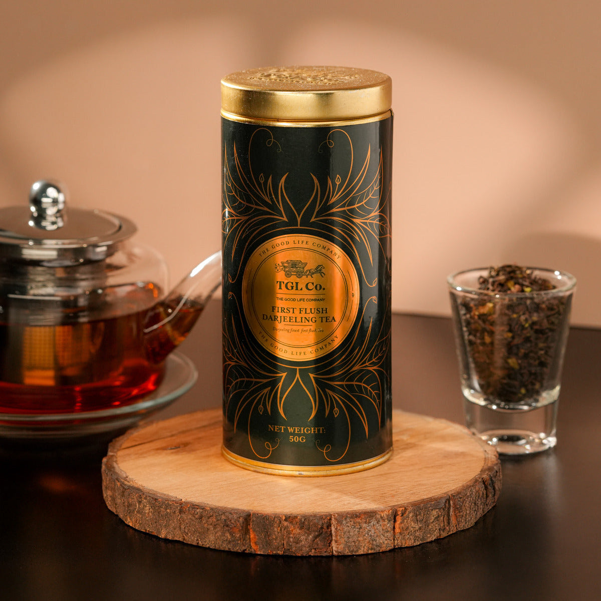 First flush Darjeeling loose leaf black tea with delicate floral aroma