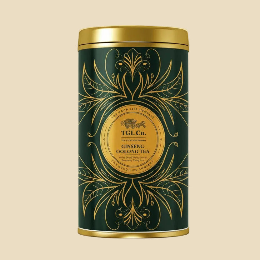 Premium oolong tea infused with ginseng for wellness tea