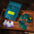 Premium green tea tasting set with multiple flavours
