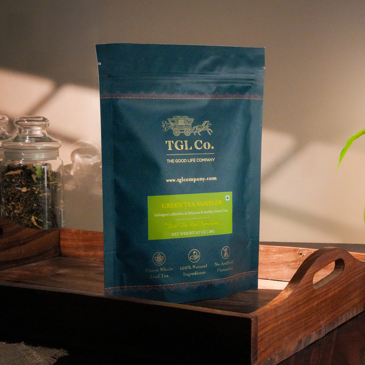 Green tea sampler with assorted antioxidant rich teas