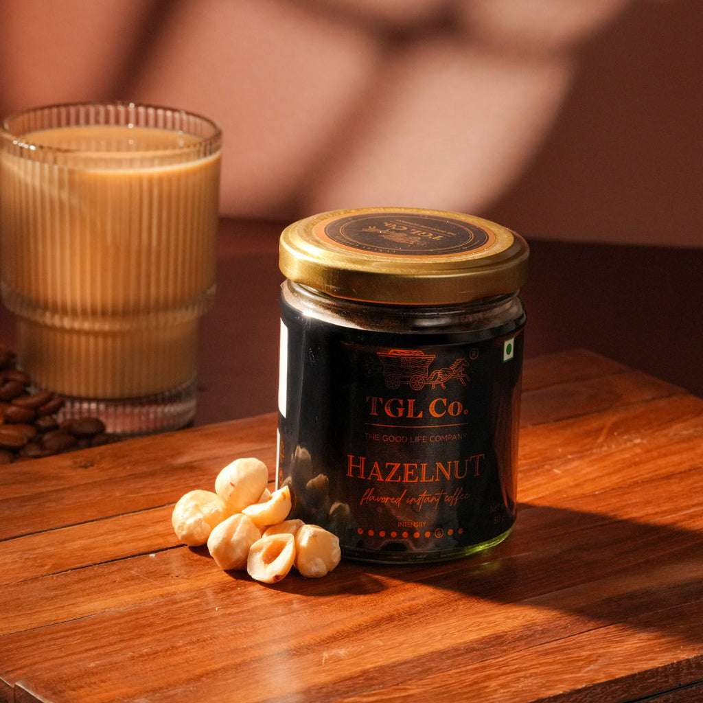 Gourmet hazelnut instant coffee for smooth coffee drinks