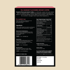 Premium hazelnut instant coffee sachets made from Arabica and Robusta beans