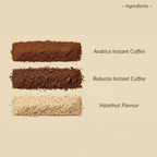 Hazelnut flavoured instant coffee sachets travel pack for café style coffee anywhere