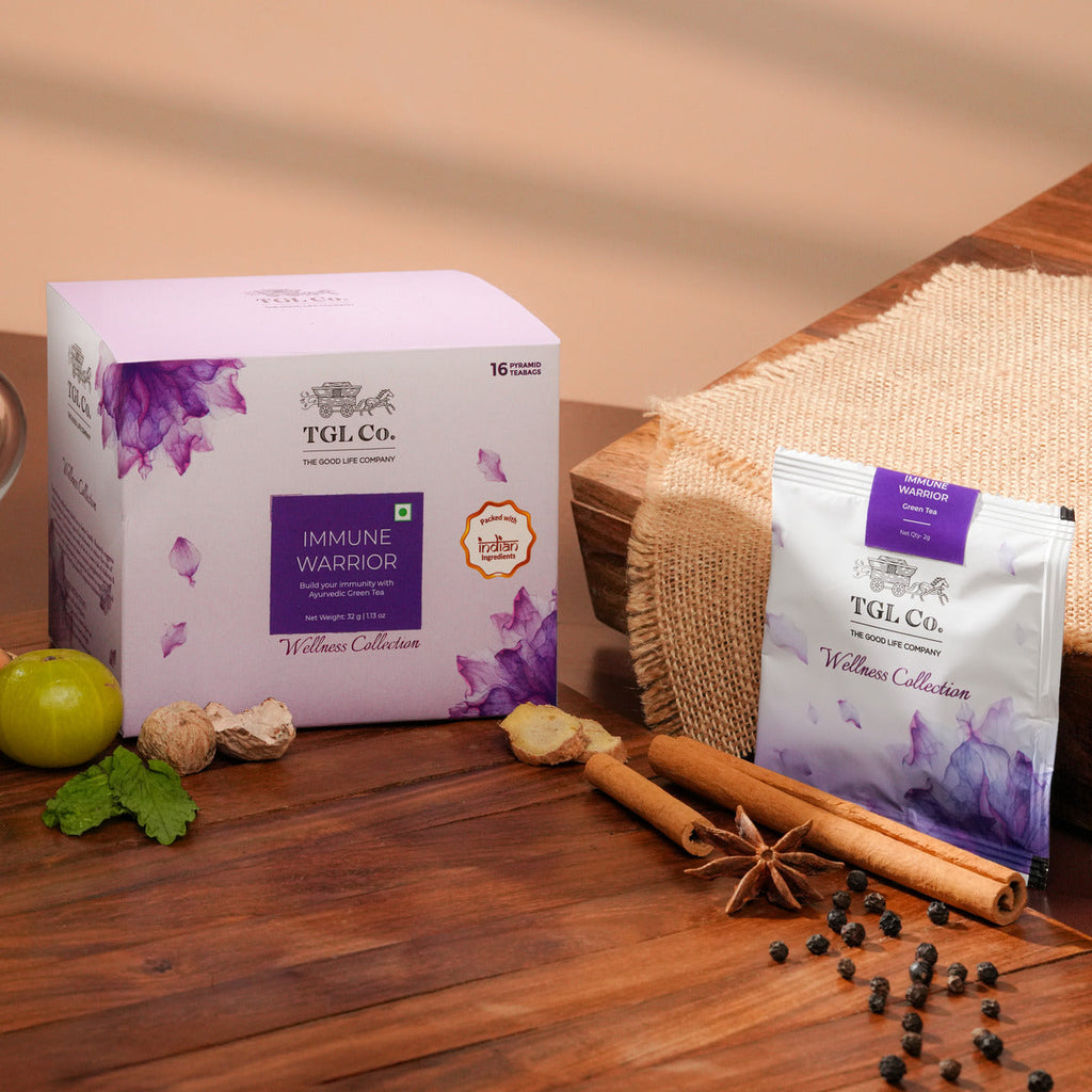 Herbal wellness tea crafted to support immunity