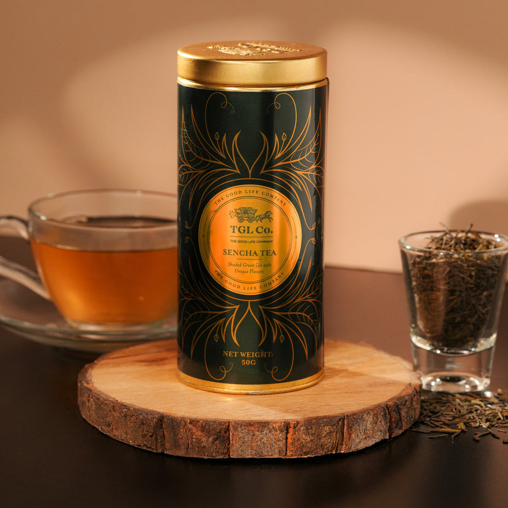Japanese sencha green tea loose leaf with fresh grassy flavour