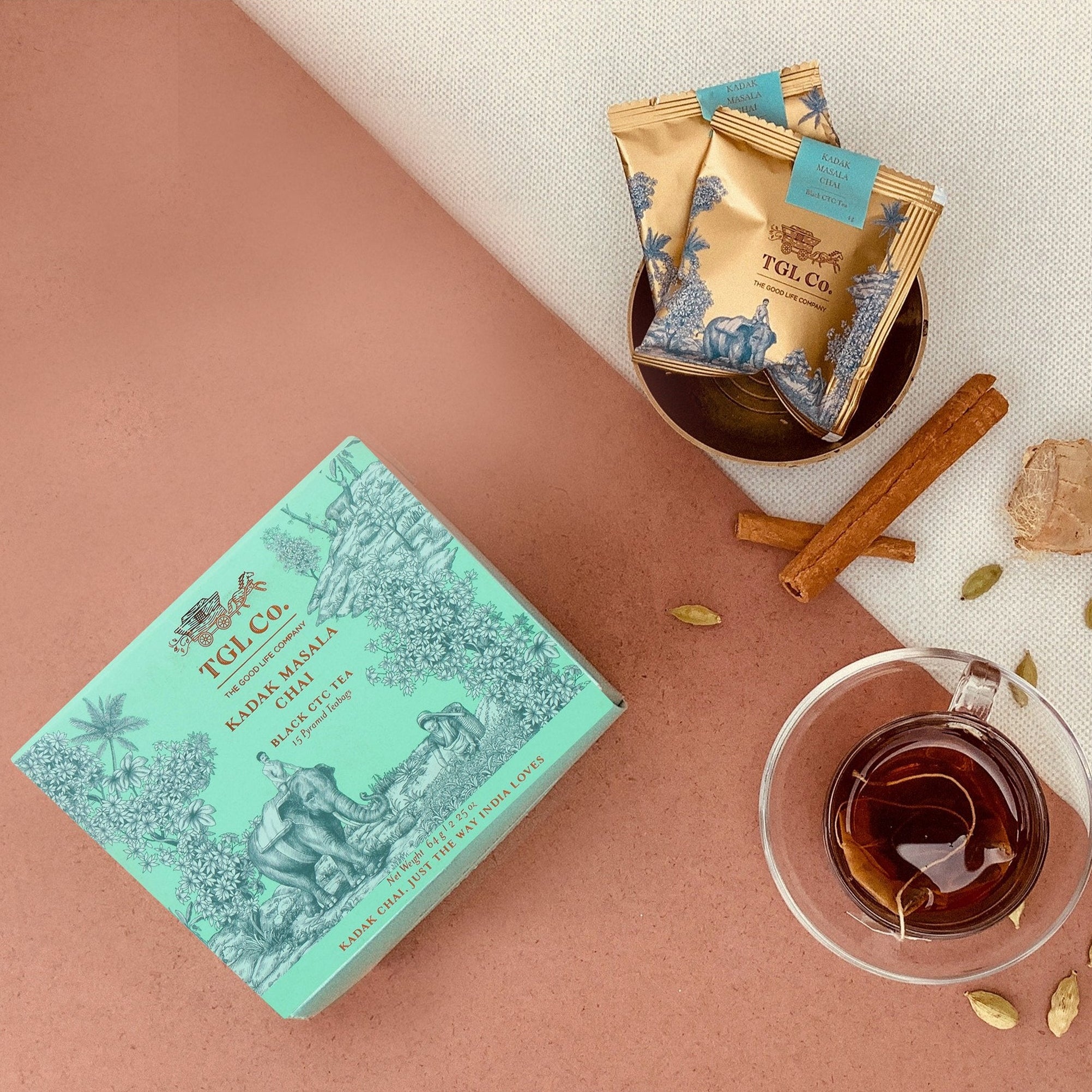 Premium masala chai with aromatic spices for classic Indian tea