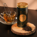 Lapsang souchong smoked black tea with bold smoky flavour
