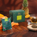 Green tea infusion with calming herbal notes for relaxation