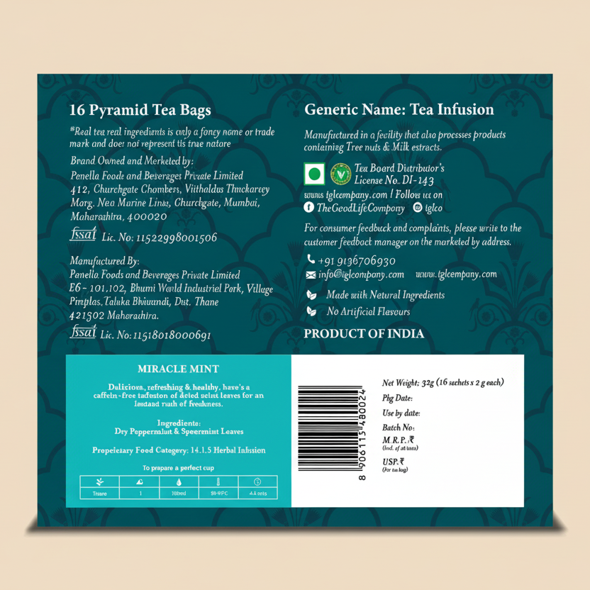Miracle Mint Herbal Infusion - Pyramid Bags