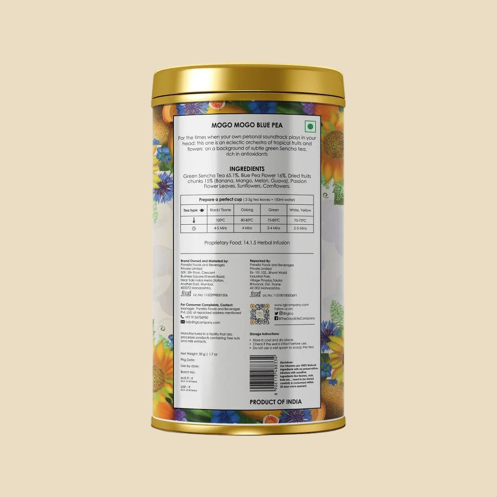 Mogo Mogo Japanese Blue Pea Flower Tea - Fruit & Floral Infusion