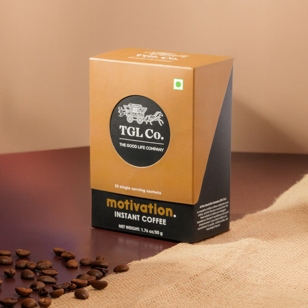 Arabica instant coffee sachets for quick coffee brewing anywhere