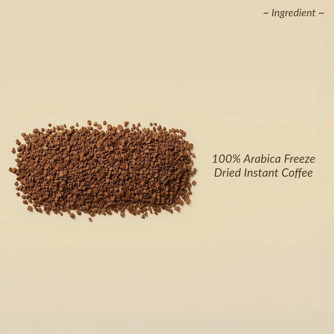 Freeze dried Arabica coffee sachets for convenient coffee