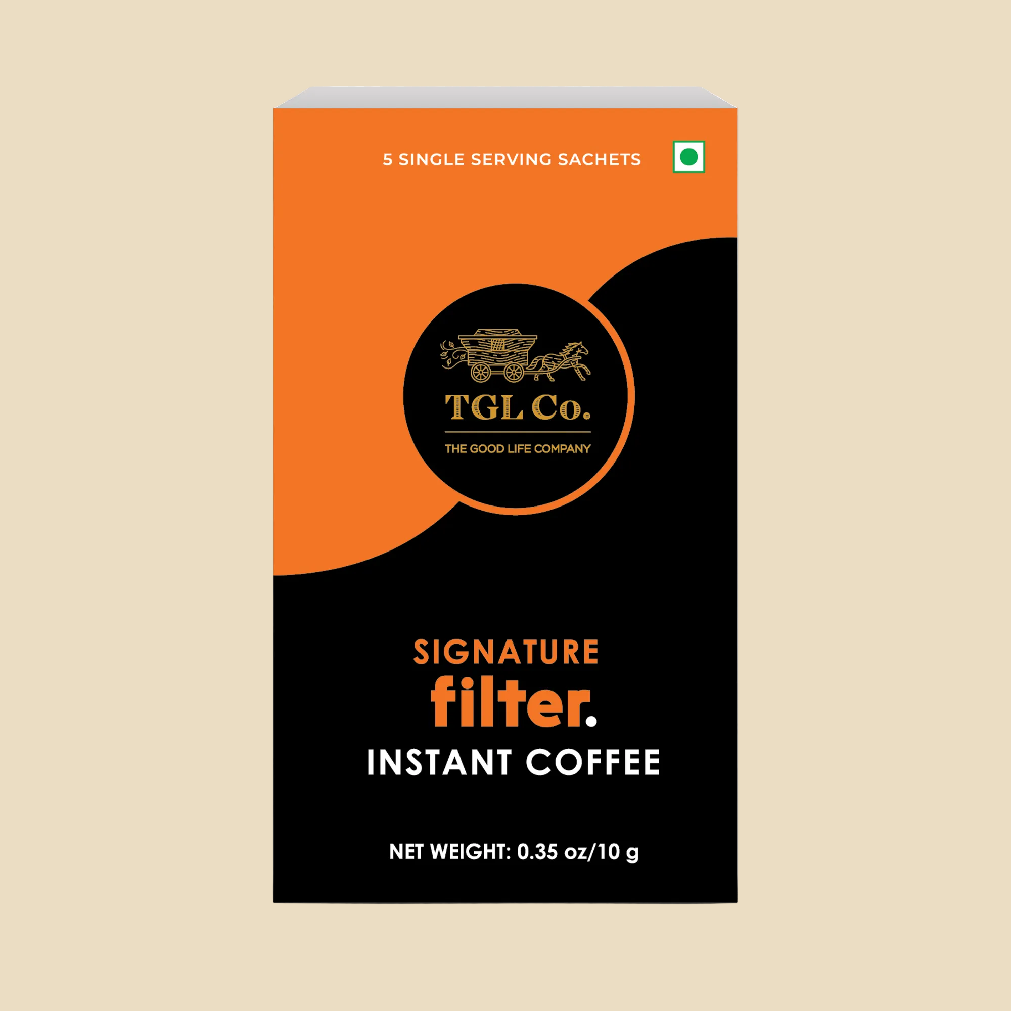 Premium instant filter coffee travel pack with rich aromatic flavour