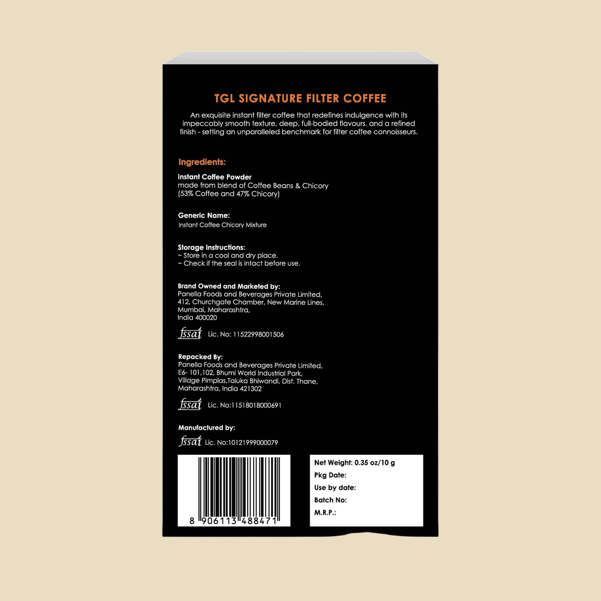 Signature - South Indian Instant Filter Coffee - 5 Sachets (Sampler Pack)