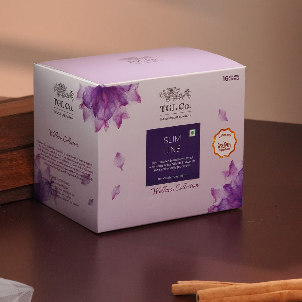 Slim line green tea blend designed for healthy lifestyle