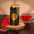Tangy hibiscus herbal tisane with vibrant tart flavour