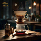 Natural brown paper filters for V60 pour over coffee dripper