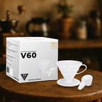 Pour over coffee dripper for specialty coffee brewing