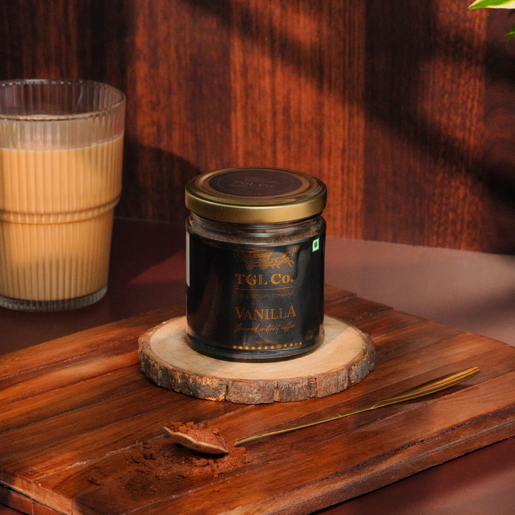 Gourmet vanilla instant coffee for flavourful coffee drinks