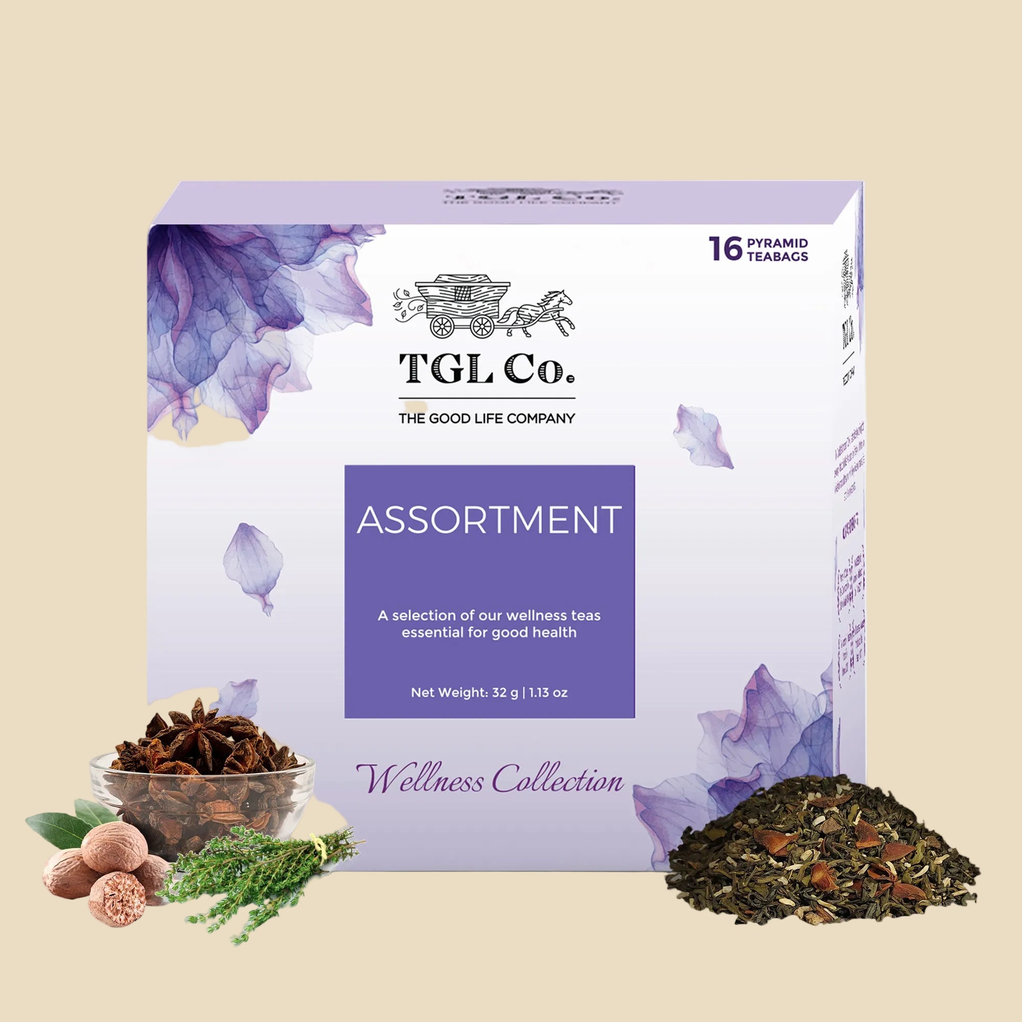 Premium herbal tea sampler for wellness tea rituals