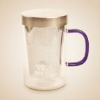 Glass Tea Mug with Steel Infuser