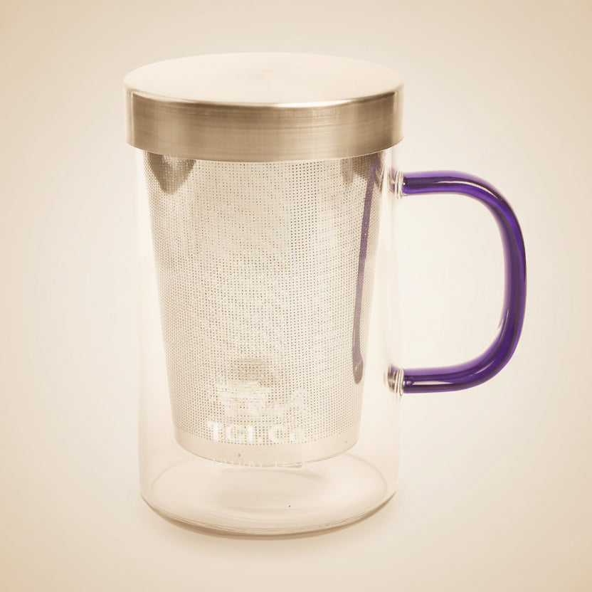 Glass Tea Mug with Steel Infuser
