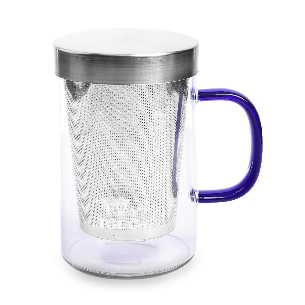 TGL Co. Glass Tea Mug with steel Infuser