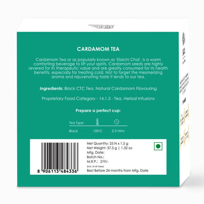 Cardamom Black Dust Tea - Tea bags