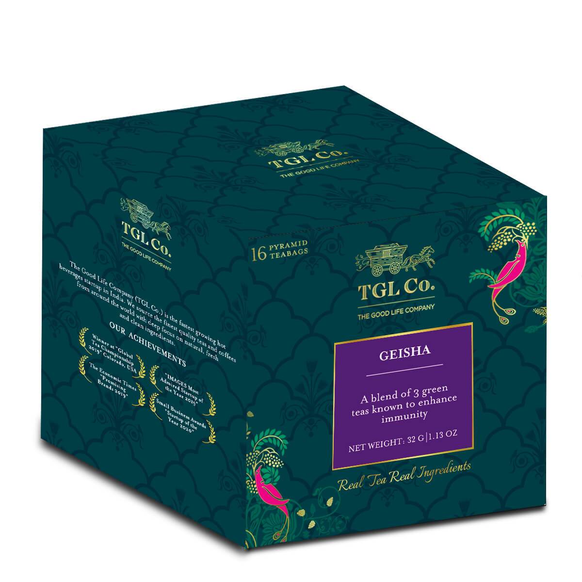 Geisha Green Tea Bags / Loose Tea Leaf