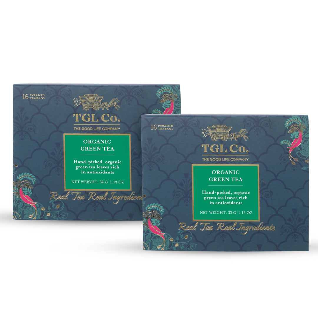 Organic Green Tea Bags  32 Tea Bags