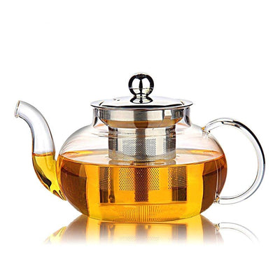 TGL Co. Glass Teapot Kettle with Stainless Steel Infuser
