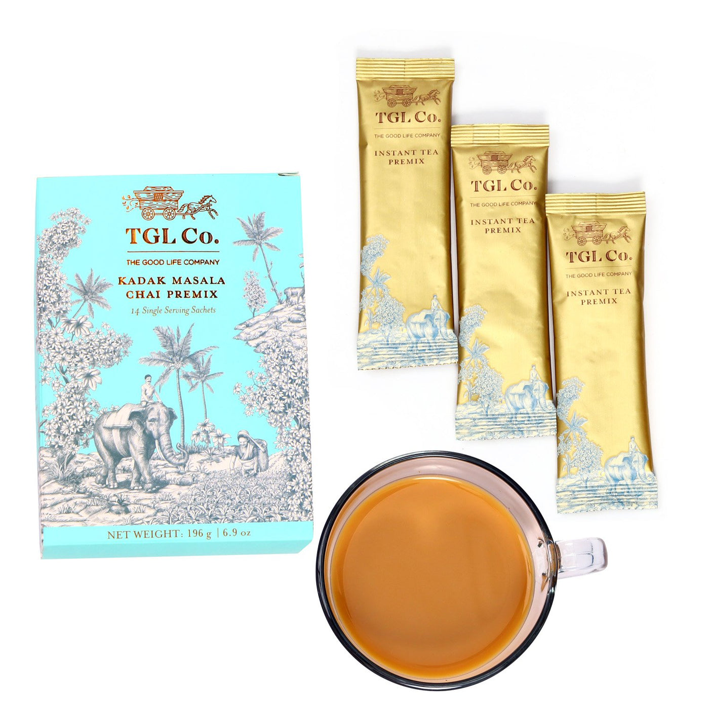 Kadak Masala Chai Premix Sachets - Black Tea